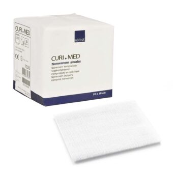 Abena Curi Med Non Woven Μη Αποστειρωμένη Γάζα 4φύλλη10x10cm 100τμχ