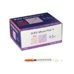 BD Micro-Fine Plus Σύριγγες Ινσουλίνης 30G x 8mm 0.5ml 100τμχ