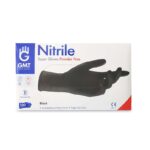 GMT Super Gloves Nitrile Μαύρα Γάντια Χωρίς Πούδρα Medium 100τμχ