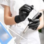 GMT Super Gloves Nitrile Μαύρα Γάντια Χωρίς Πούδρα Medium 100τμχ