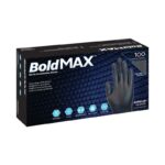 Aurelia Bold Max Nitrile Μαύρα Γάντια Ενισχυμένα Χωρίς Πούδρα 100τμχ