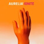Aurelia Ignite Gloves Nitrile Πορτοκαλί Γάντια Χωρίς Πούδρα 100τμχ