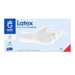 GMT Super Gloves Latex Λευκά Γάντια Με Πούδρα  100τμχ
