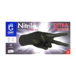 GMT Super Gloves Nitrile Extra Strong Μαύρα Γάντια Χωρίς Πούδρα Medium 100τμχ