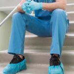 Soft Care Ποδονάρια Πλαστικά Μιας Χρήσης Μπλε