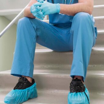 Soft Care Ποδονάρια Πλαστικά Μιας Χρήσης Μπλε