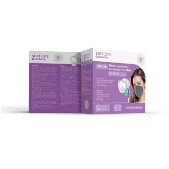 Bournas Medicals Soft Care FFP2 Μάσκα Προστασίας Γκρι