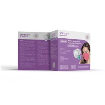 Bournas Medicals Soft Care FFP2 Μάσκα Προστασίας Ροζ