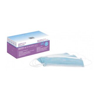 Bournas Medicals Soft Care Μάσκα 3ply Type II με λάστιχο - Γαλάζιο