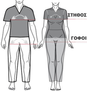 megethologio unisex sxediagramma new x